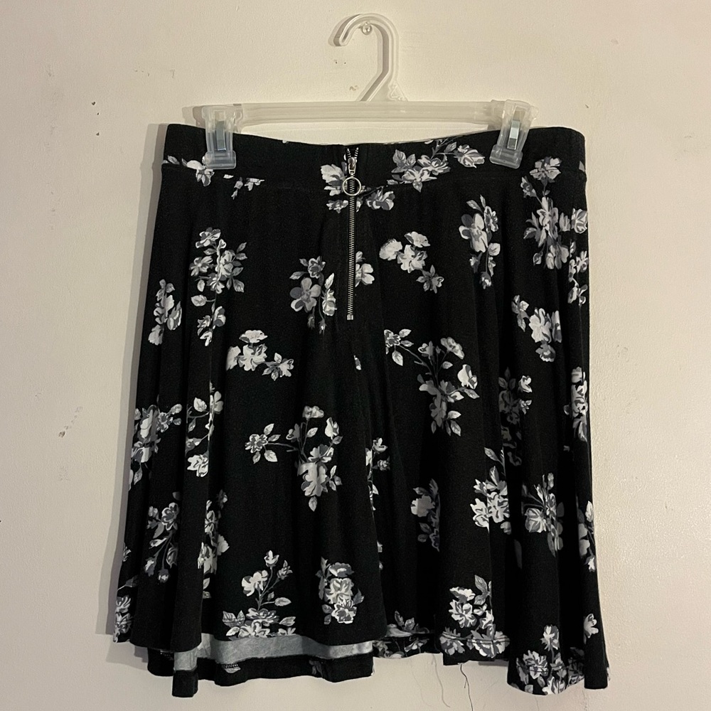 Mini floral skater skirt